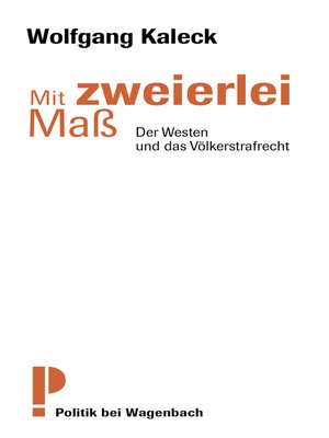 cover image of Mit zweierlei Maß